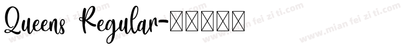 Queens Regular字体转换